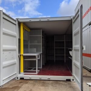 20Ft Workshop Containers With Shelves – Built for Durability and Performance