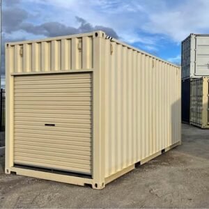 20ft HC Shipping Container with Rollup Door – Extra Height, Secure & Easy Access