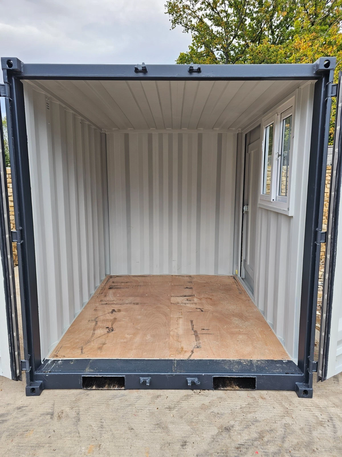 8' Shipping Container Site Safe Lock Up Box Toolbox 8ft Workshop Shed Office - Image 13