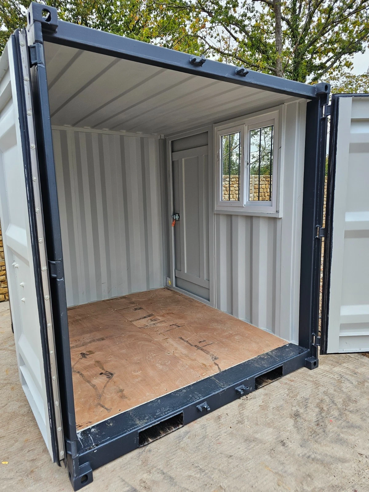 8' Shipping Container Site Safe Lock Up Box Toolbox 8ft Workshop Shed Office - Image 7