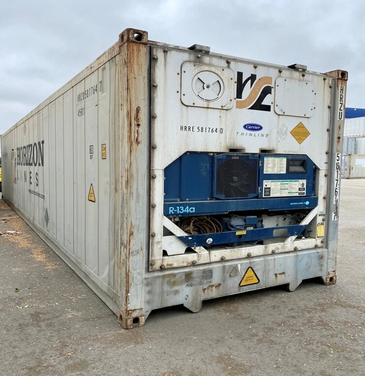 40ft HC Reefer Container–Wind & Water Tight, Non-Working For Sale - Image 6