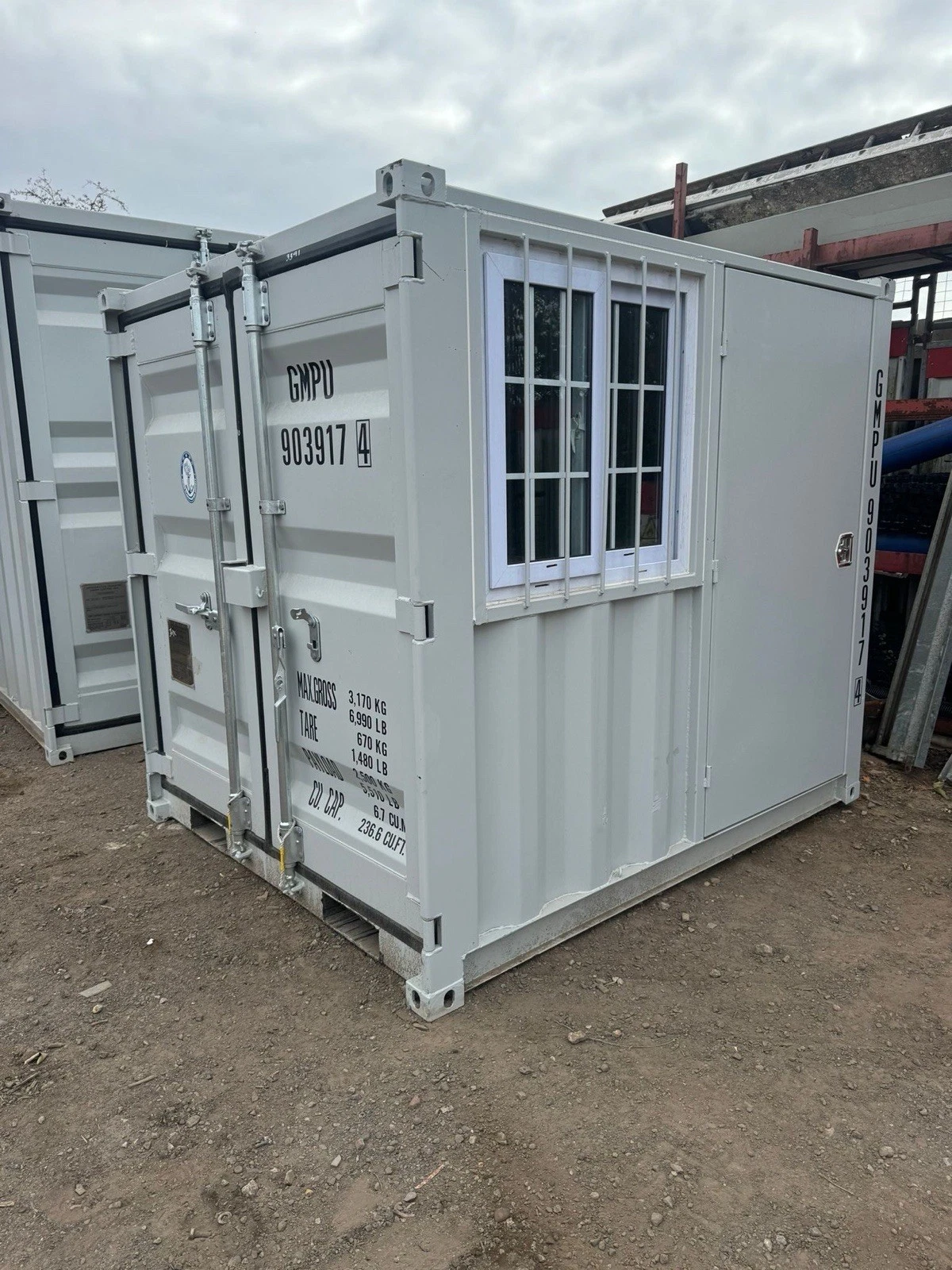 7ft Container With Window And Door - Brand New