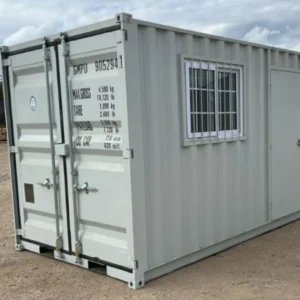 9ft Container Office complete with window and side door