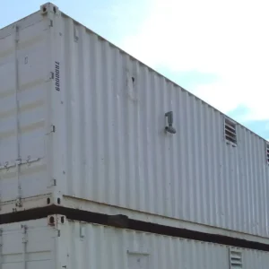 40 ft Container Shop - Climate Controlled Office + Inventory Storage / Racking