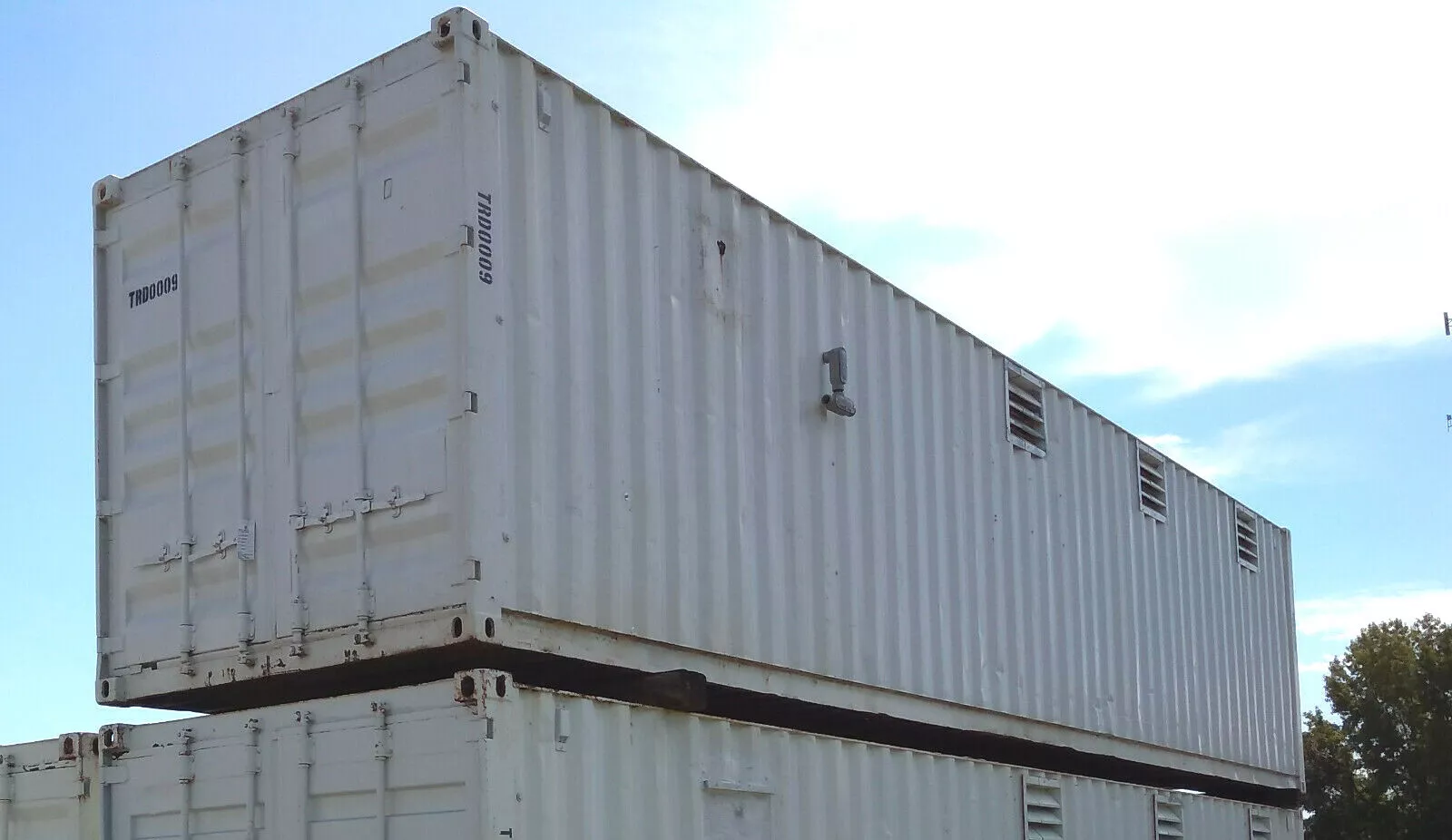 40 ft Container Shop - Climate Controlled Office + Inventory Storage / Racking