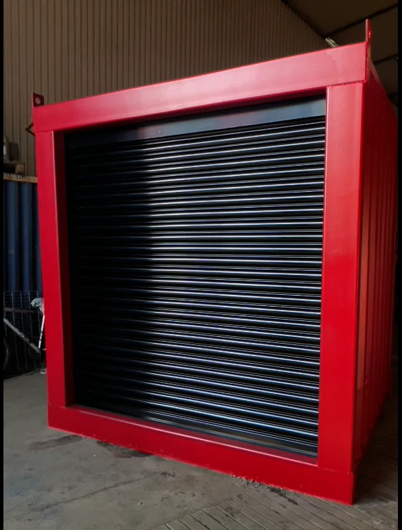 6ft Bespoke Roller Shuttered Shipping Container | Secure Motorized Coiling Door