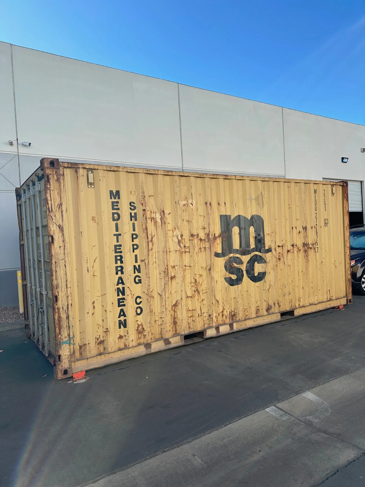 20ft Conex Shipping / Storage Container – Yellow/Gold – Priced to Sell! - Image 4