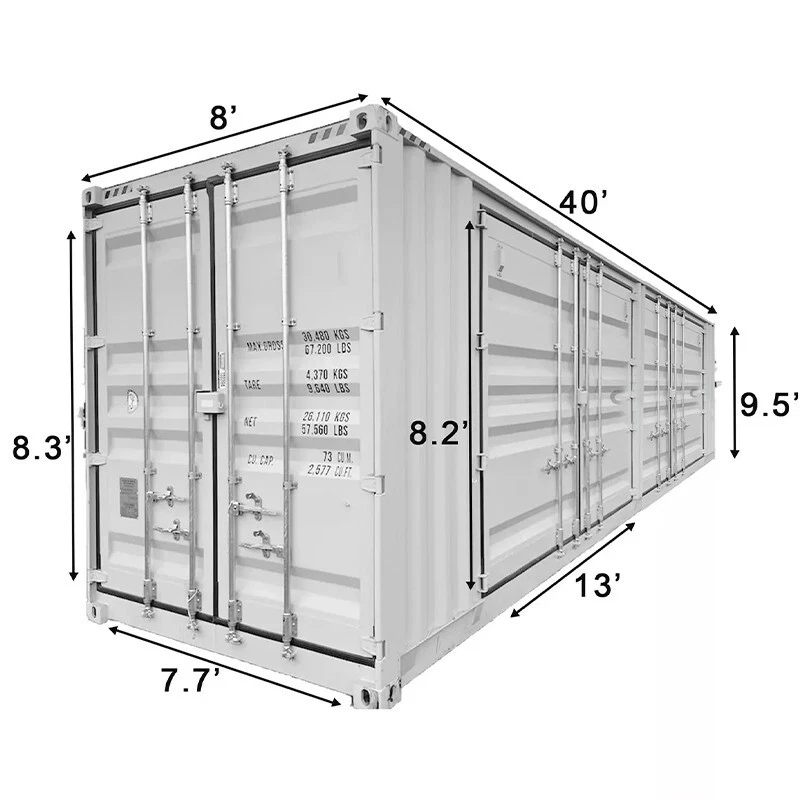 40ft Shipping Container With 4 Side Doors - Image 18