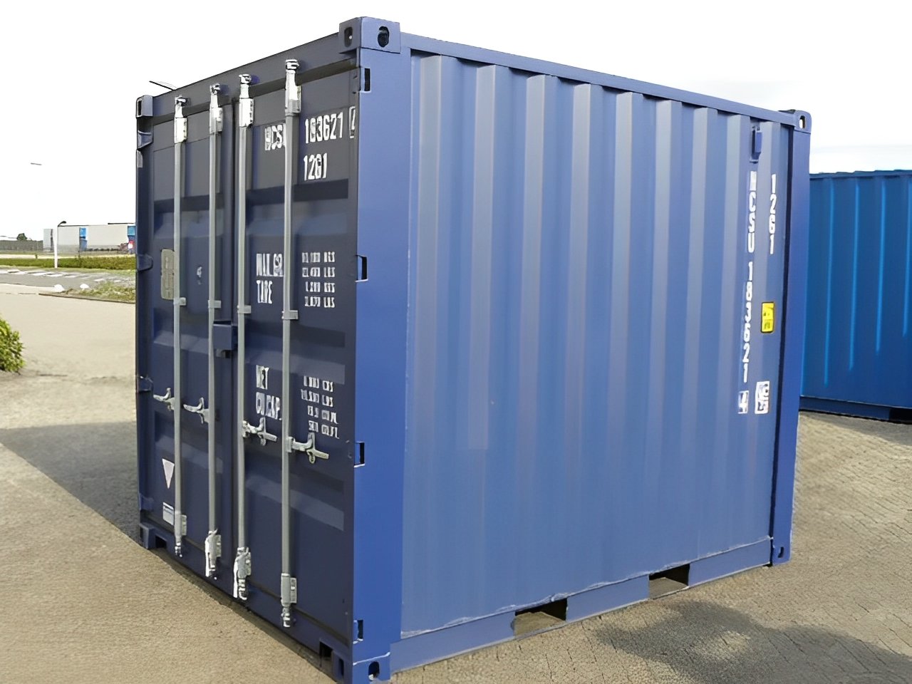 10Ft X 8Ft Shipping Container (One trip) - Blue
