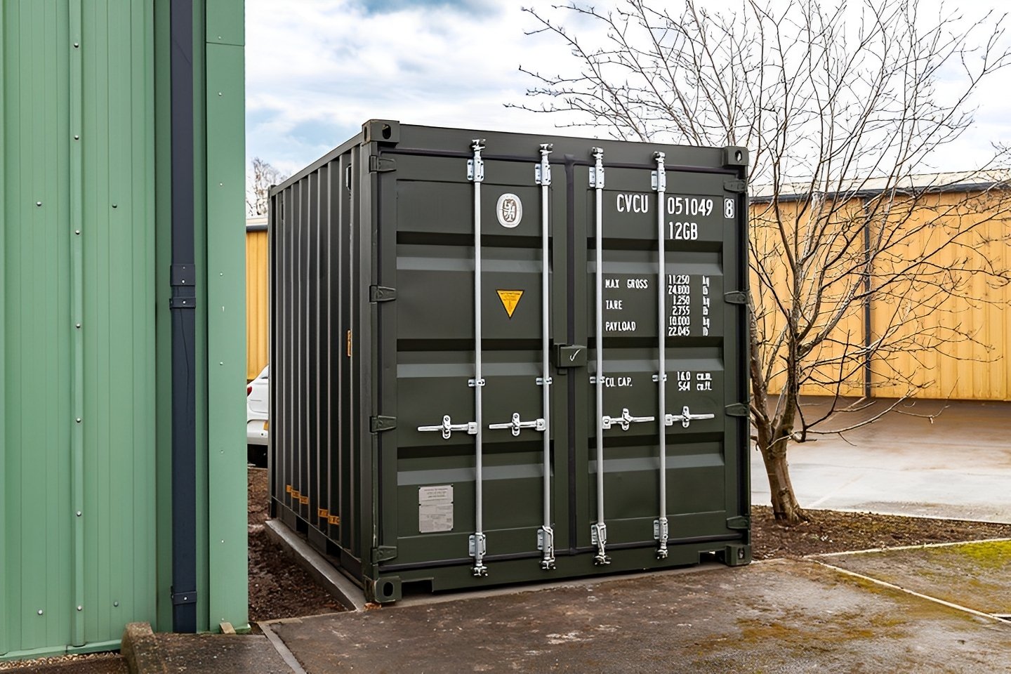 10Ft X 8Ft Shipping Container (One Trip) - Green - Image 5