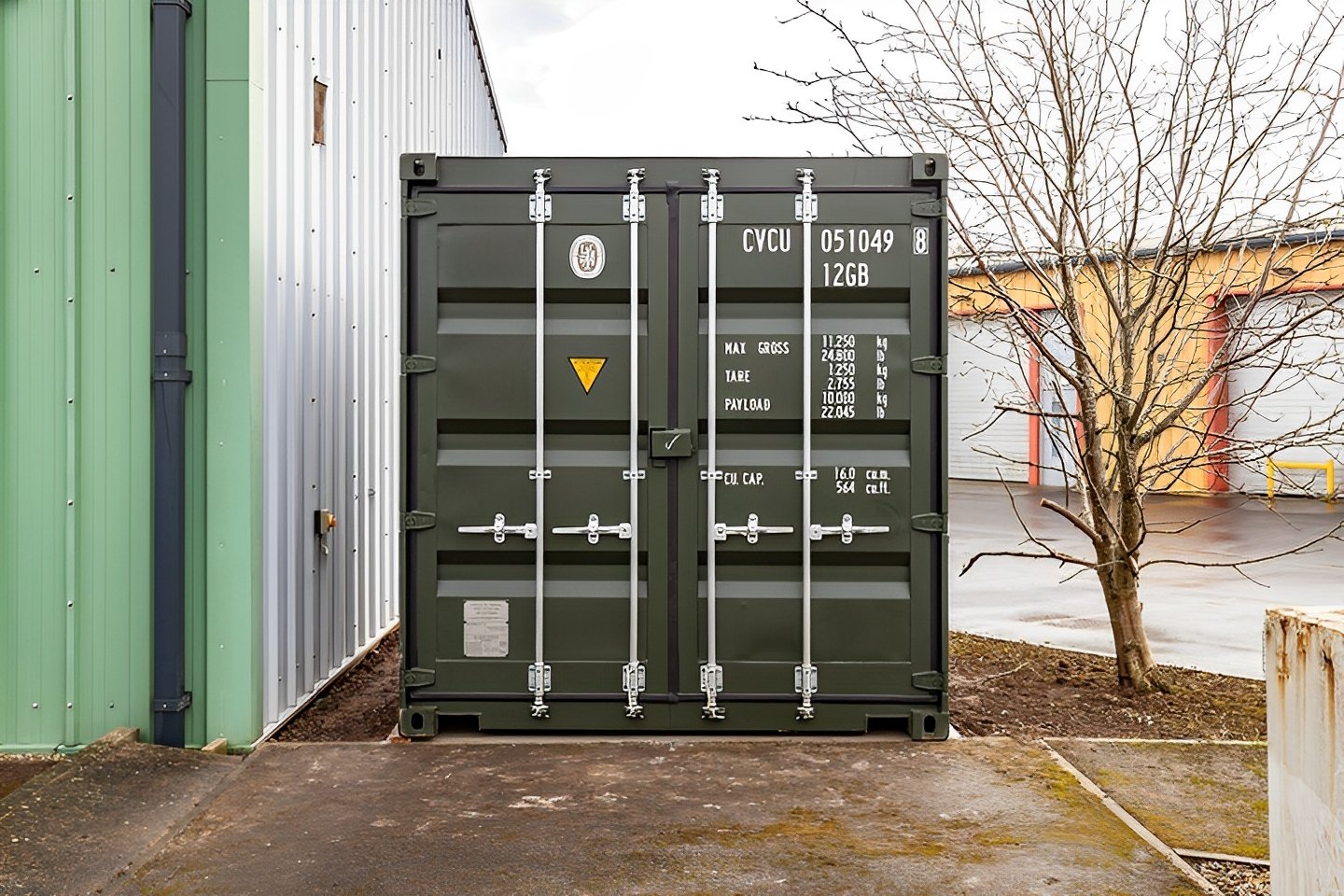 10Ft X 8Ft Shipping Container (One Trip) - Green - Image 7