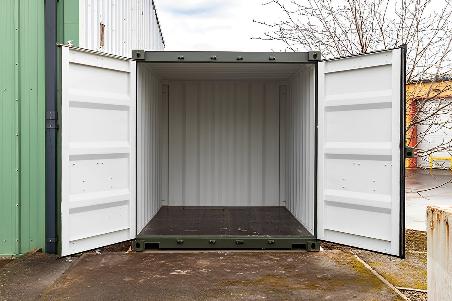 10Ft X 8Ft Shipping Container (One Trip) - Green - Image 6