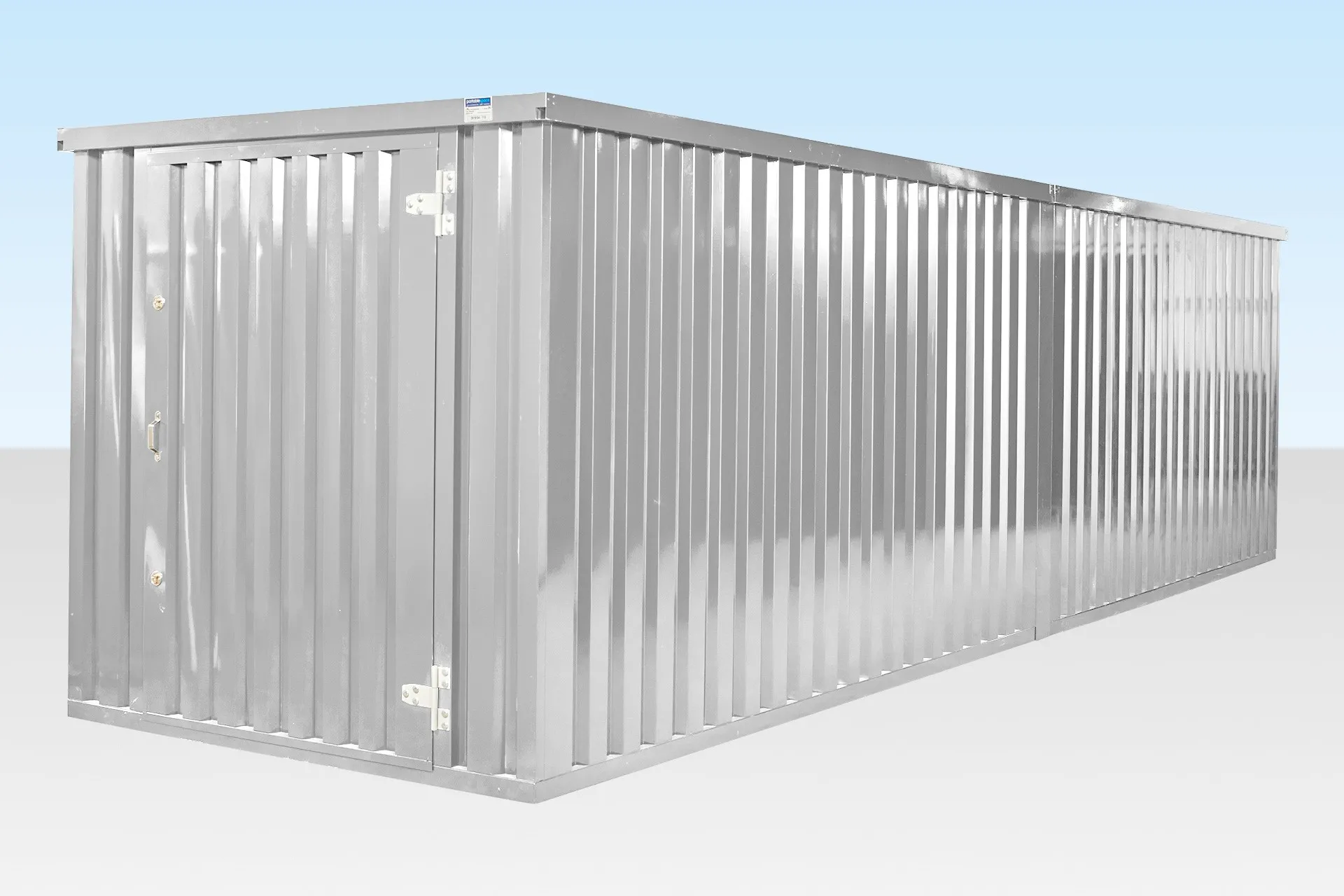 6M X 2.1M End Linked Flat Packed Container Bundle (Galvanised) - Image 3
