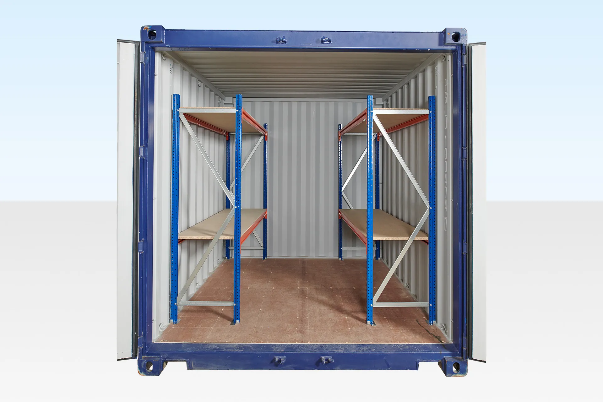 Adjustable, Heavy Duty Two Tier Container Racking (Single Bay) - Image 2